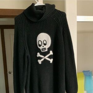 Lazy oaf skull sweater dress size M EUC